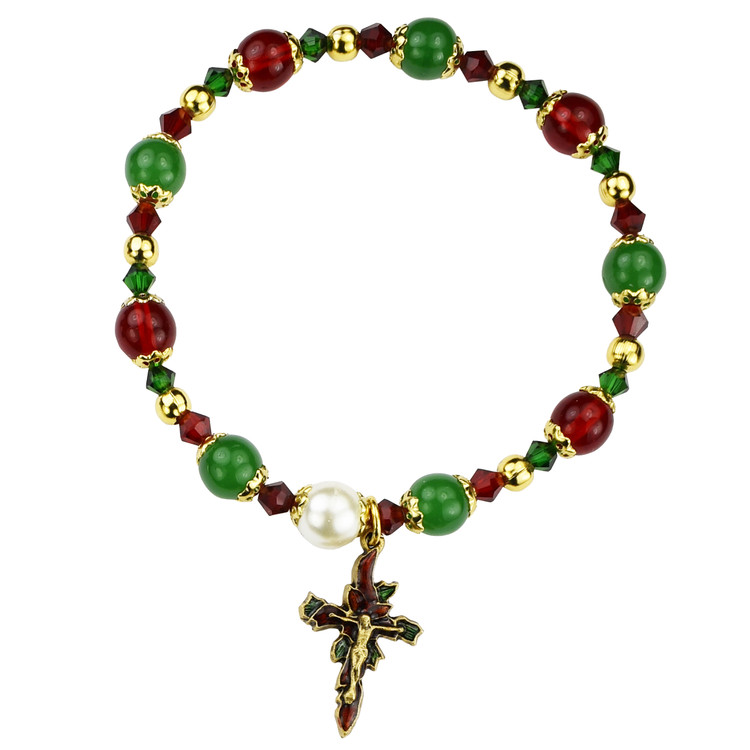 (B1051C) RED & GREEN CHRISTMAS STRETCH