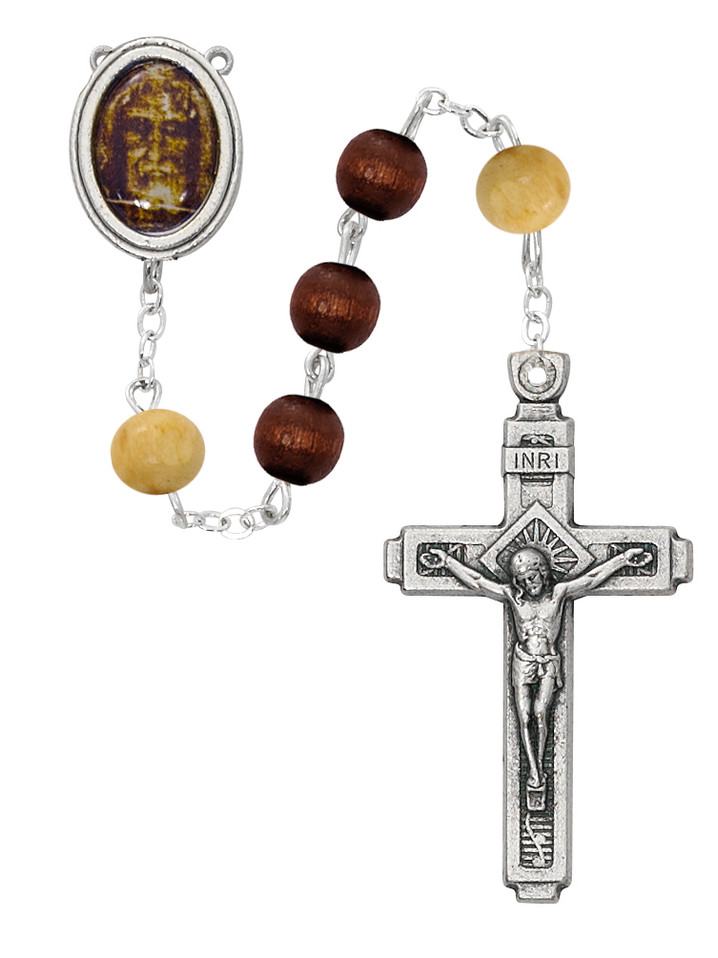 (P273X) 6MM BROWN WOOD HOLY FACE