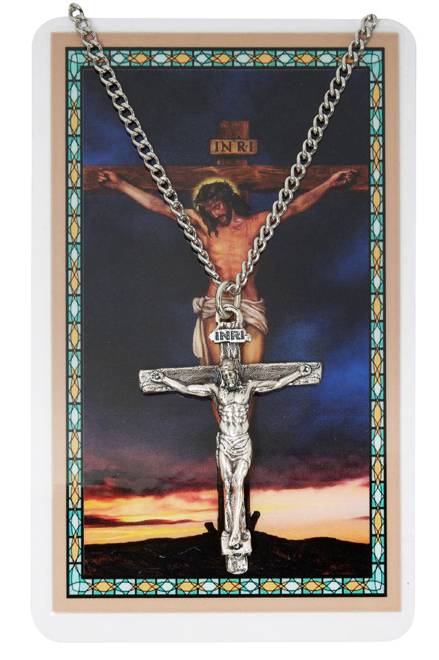 (PSD8094) CRUCIFIX ON 24" CH W PRAYER