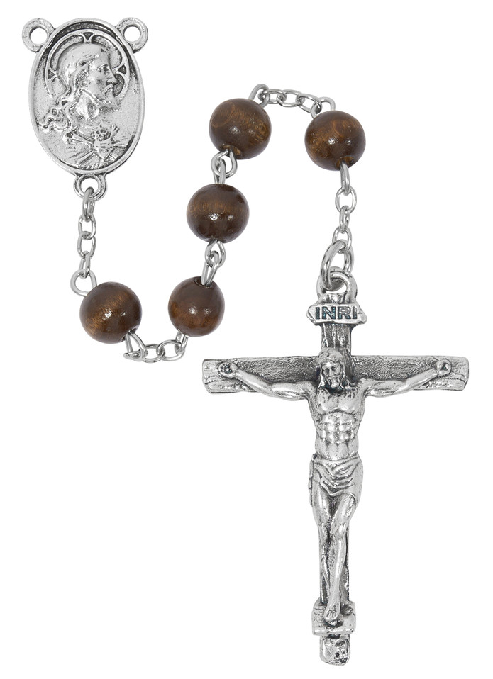 (P281R) BROWN WOOD SACRED HEART RSRY