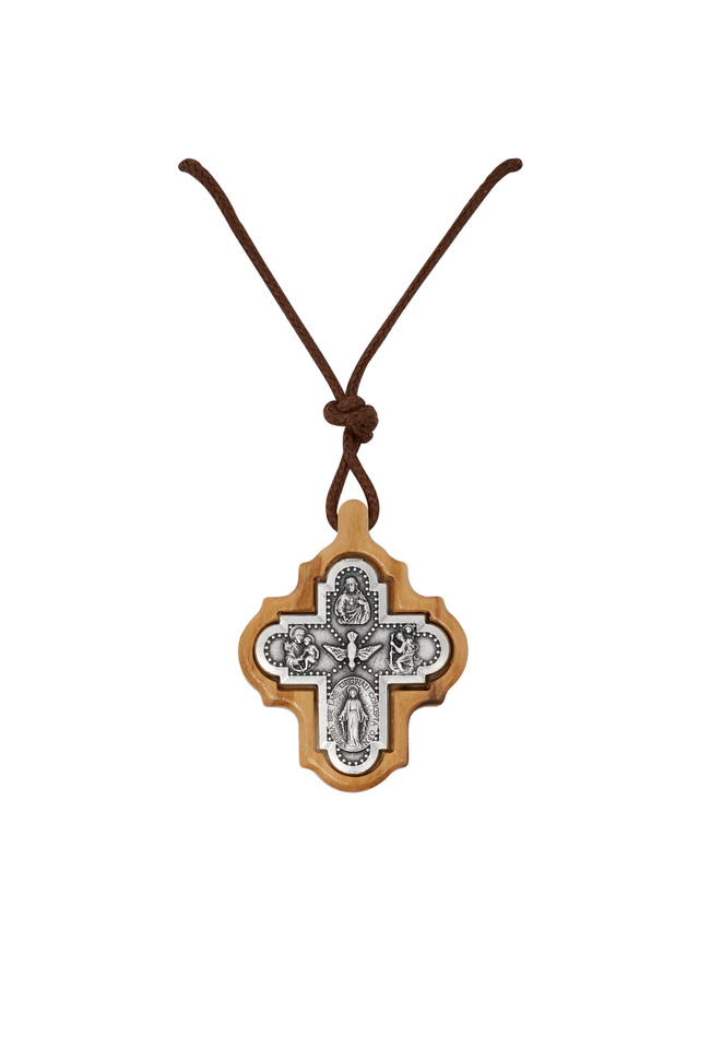 (94-11X) OLIVE WOOD 4WAY PENDANT