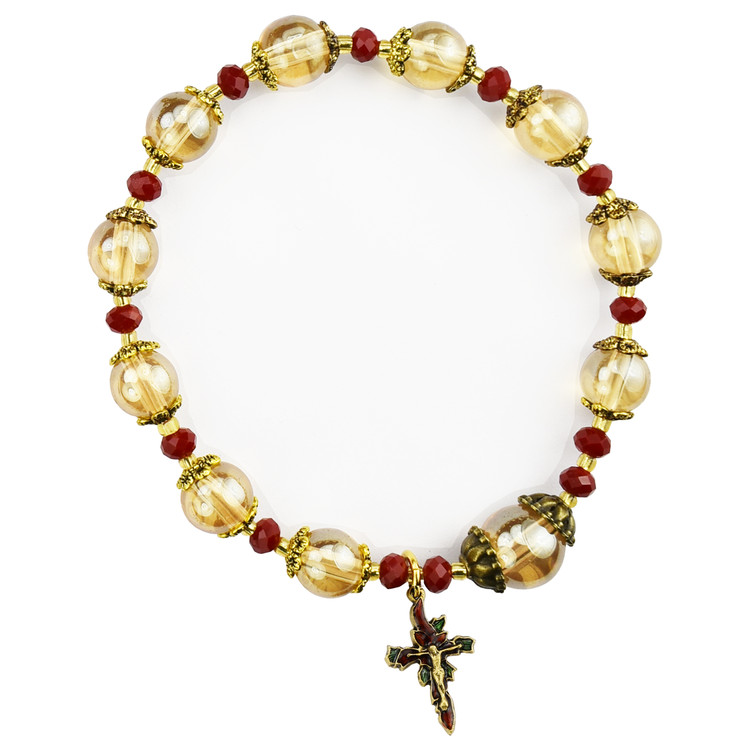 (B1052C) TOPAZ & RED CHRISTMAS STRETCH 