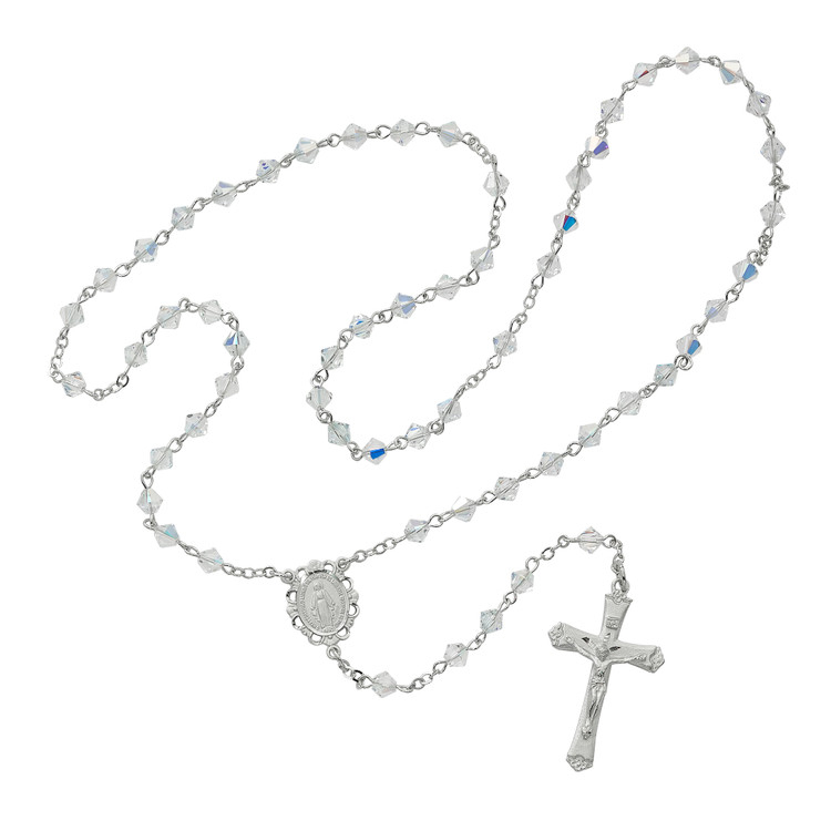 (R01DW) 5MM SWAROVSKI CRYSTAL ROSARY