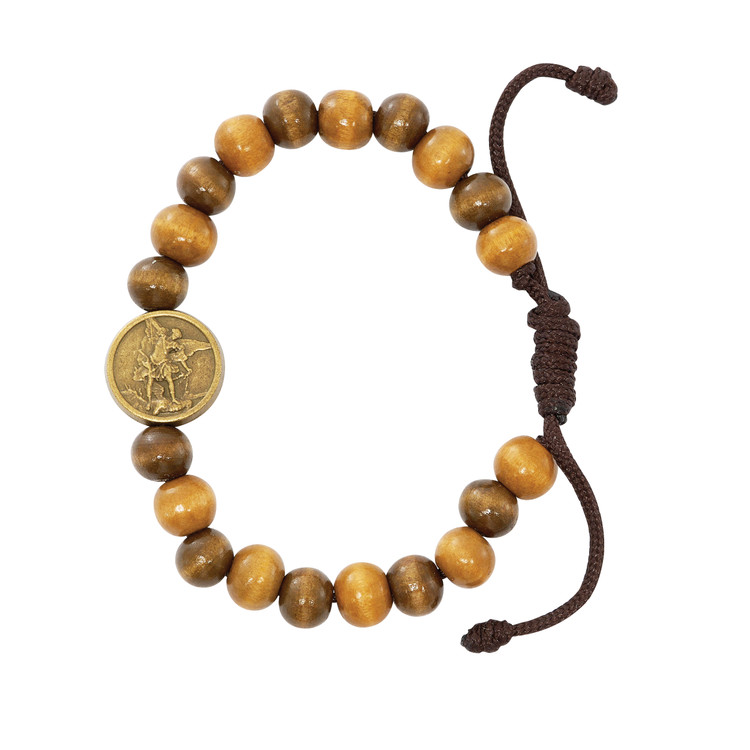 (B1069C) BROWN WOOD ST. MICHAEL CORD