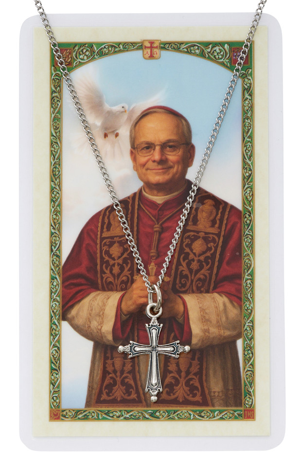 (PSD670) 3/4"SILV POPE LEO CROSS 18" C