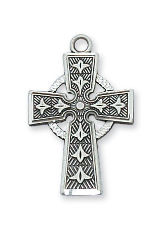 (D8083) PEWTER CELTIC CROSS