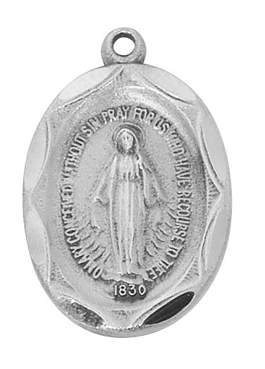(AN1603MI) 18" CH PEW MIRACULOUS MEDAL