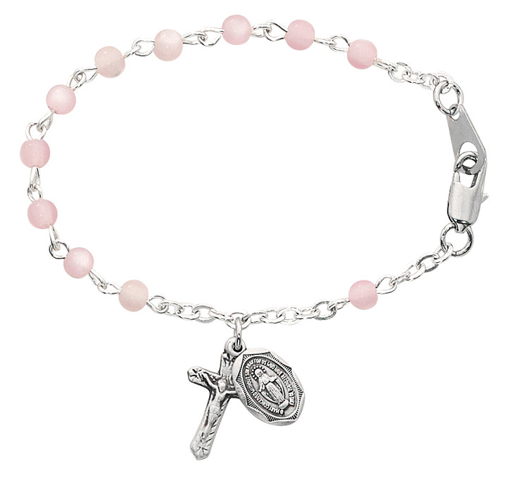 (B25D) 5 1/2" PINK BABY BRACELET