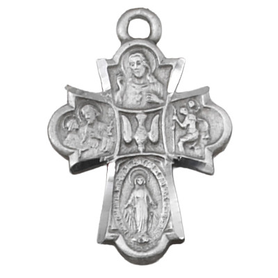(D2410C) PEWTER 4WAY MEDAL 24"CH&CARD