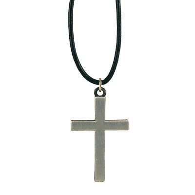 (D648LC) PEWTER CROSS CORD/CARD