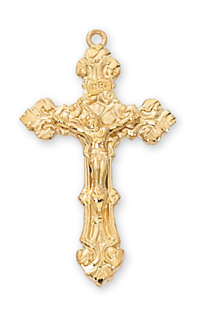 (J5020) 16-18" CH G/SS CRUCIFIX 
