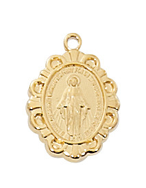 (J588) 16-18" CH G/SS MIRAC MEDAL