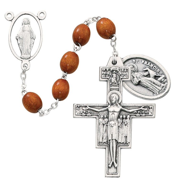 (365R) 7 DECADE FRANCISCAN WOOD ROS.