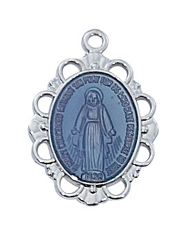 (L576) 18" CH SS BLU MIRAC MEDAL.