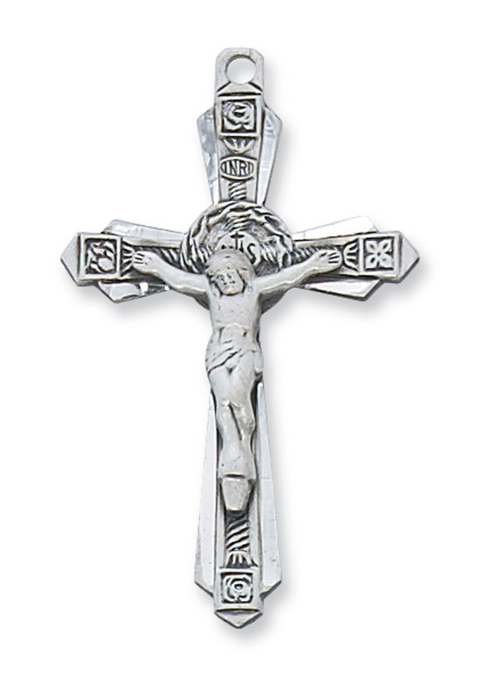 (L6004) 24" CH SS CRUCIFIX 