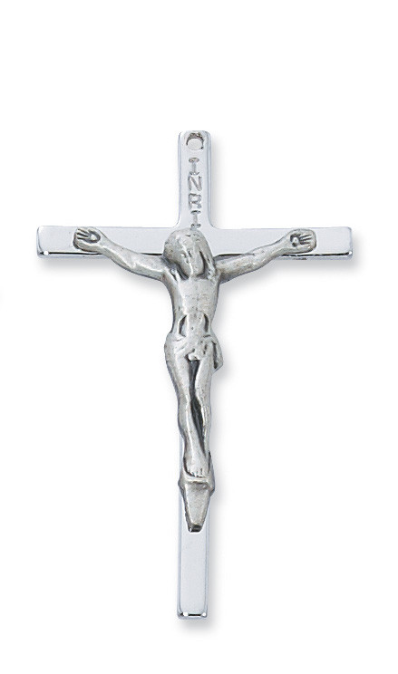 (L6026S) 24" CH SS CRUCIFIX 