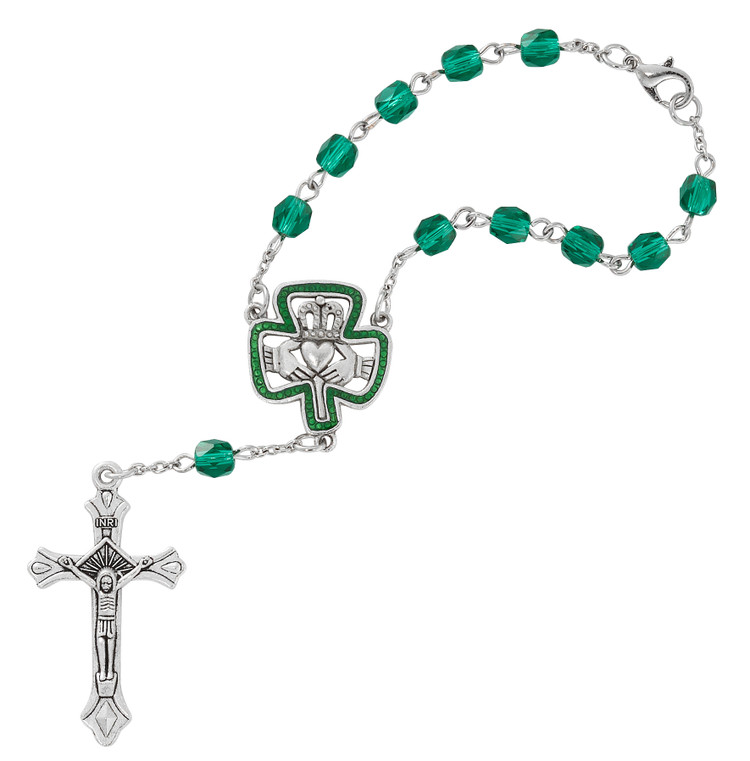 (650C) 6MM IRISH AUTO ROSARY CARDED