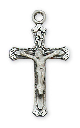 (L8070) 18" CH SS CRUCIFIX 