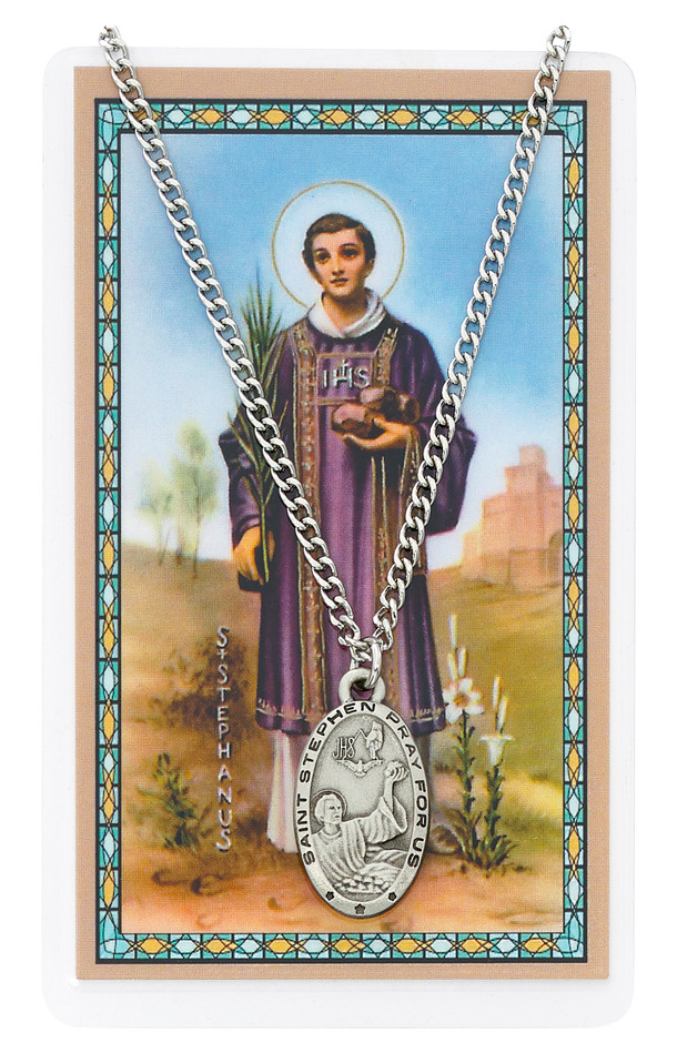 (PSD550SN) ST STEPHEN PRAY CARD SET