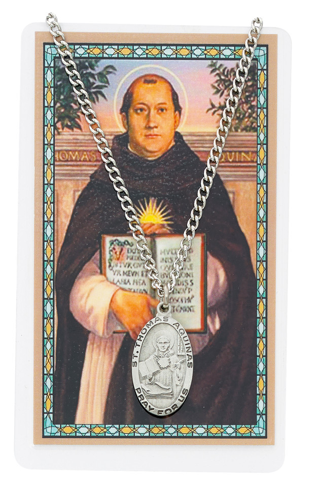 (PSD550TQ) ST THOMAS AQUINAS PRAYCARD SET
