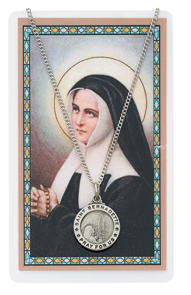(PSD600BD) ST BERNADETTE PRAYER CARD SET