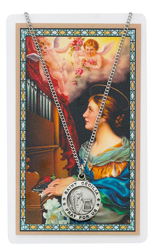 (PSD600CE) ST CECILIA PRAYER CARD SET