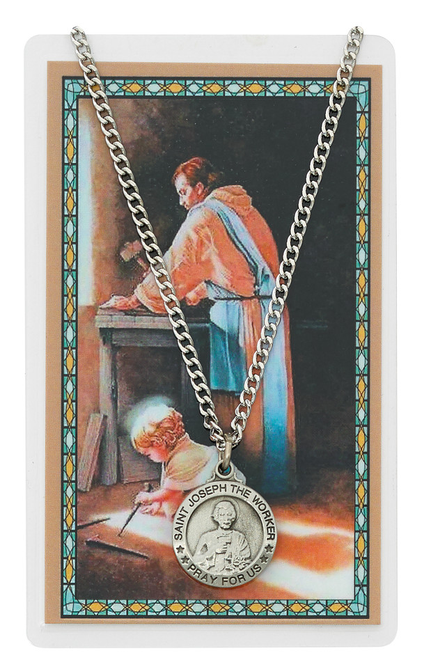 (PSD600JW) ST JOSEPH WORKER PRAY CARD SET