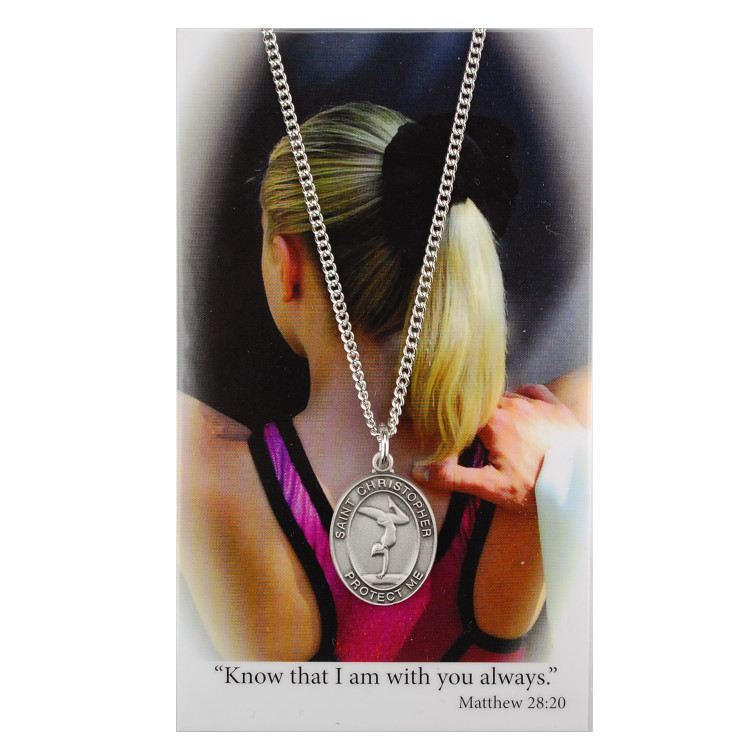 (PSD676GY) GIRLS GYMNASTICS PRAY CARD SET