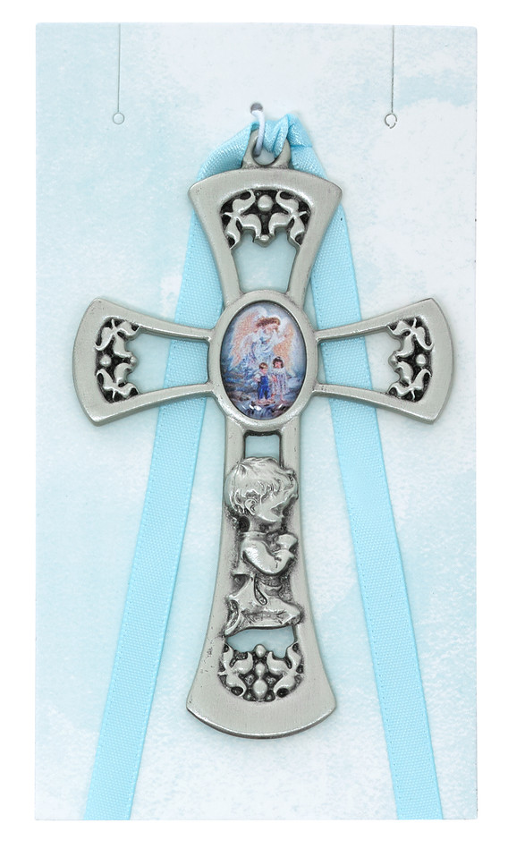 (PW10-B) 3 3/4 G.A. BOY CROSS WITH BLUE