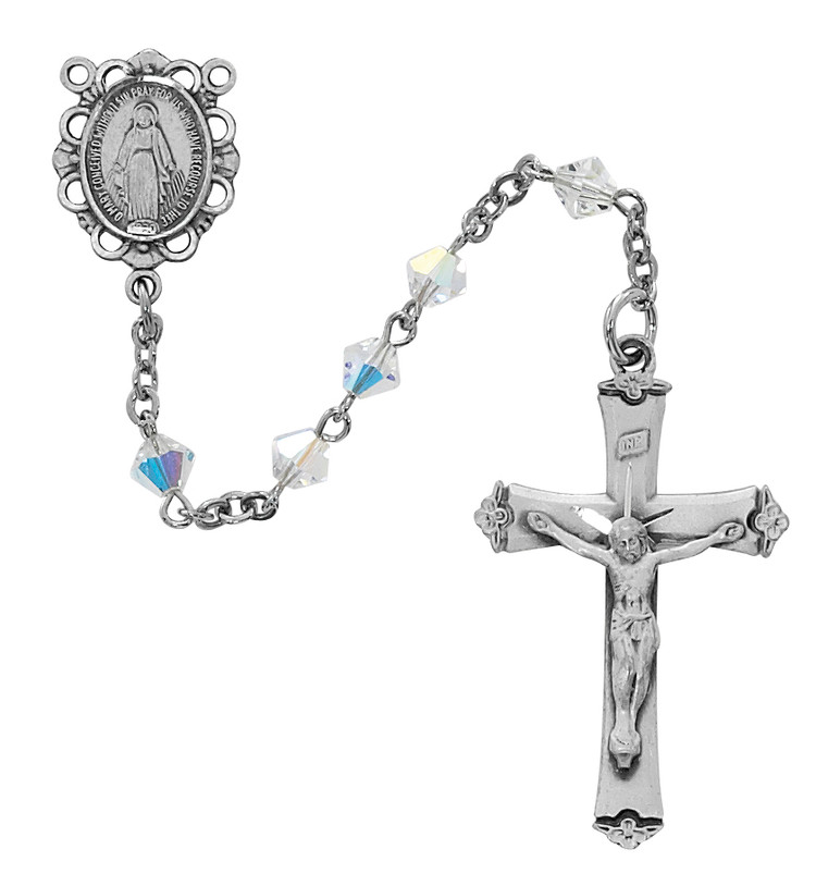 (R01DF) 5MM SWAROVSKI CRYSTAL ROSARY