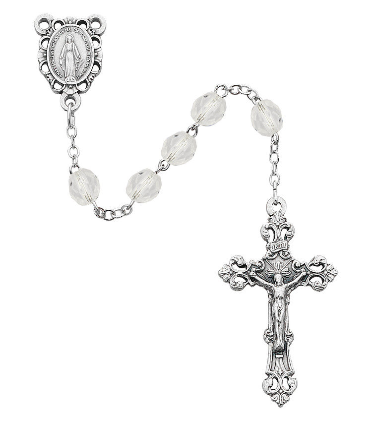 (R391-CRKF) 6MM AB CRYSTAL/APRIL ROSARY