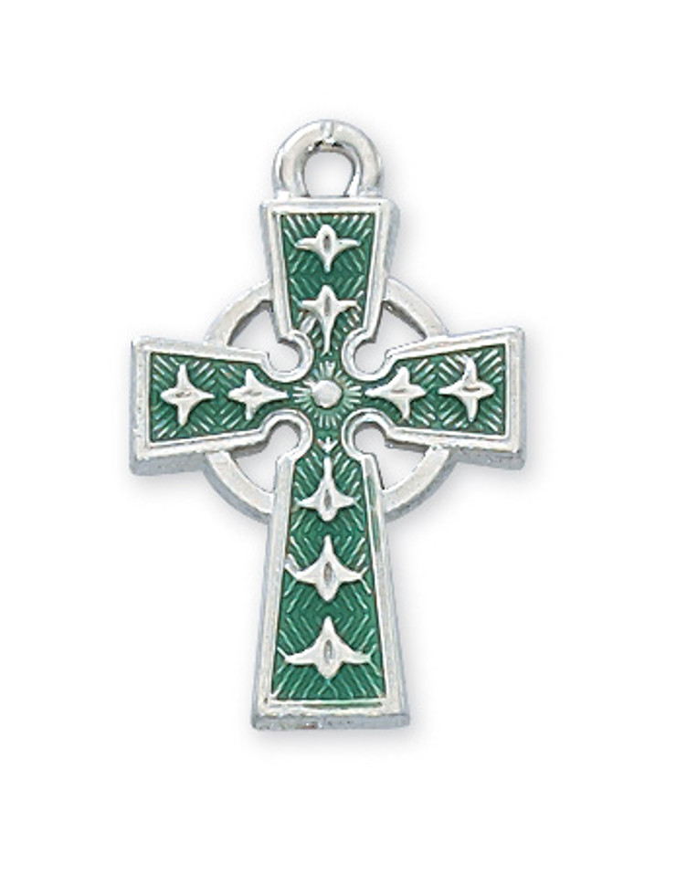 (RC8083E) RF ENAMEL CELTIC CROSS 18"CH&B