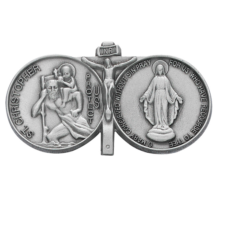 (VC-461S) VISOR CLIP,ST CHRIS/MIRACULOUS