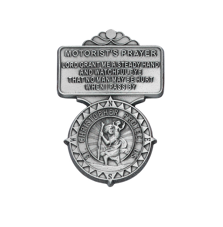 (VC-545S) VISOR CLIP, MOTORIST PRAYER