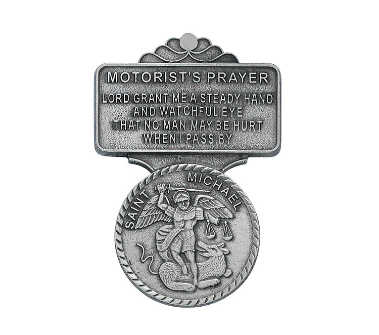 (VC-808) ST. MICHAEL VISOR CLIP CARDED