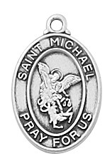 (L741BT) 13" CH SS BABY ST. MICHAEL 