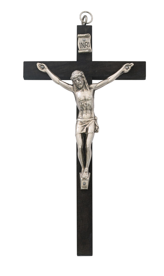 (94-37) 5" BLACK WOOD CRUCIFIX