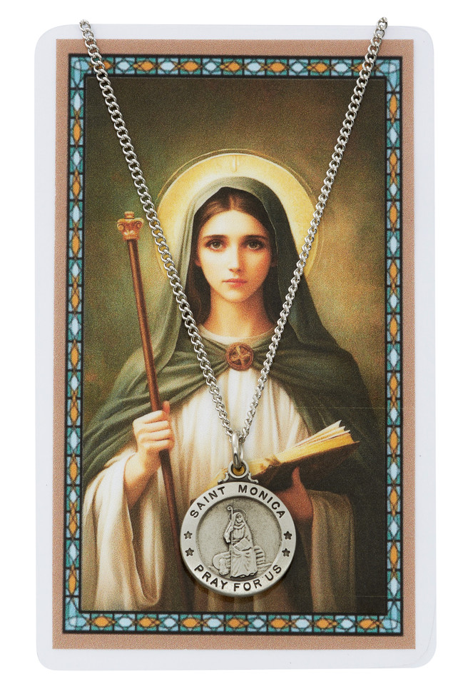 (PSD600MN) ST MONICA PRAYER CARD SET