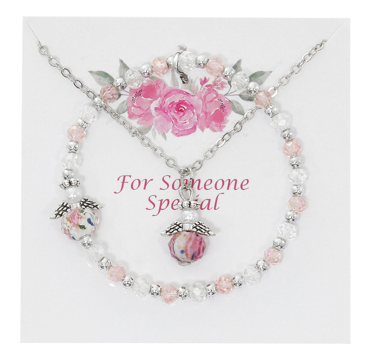 (PND3) 16" ANGEL PENDANT & BRAC SET