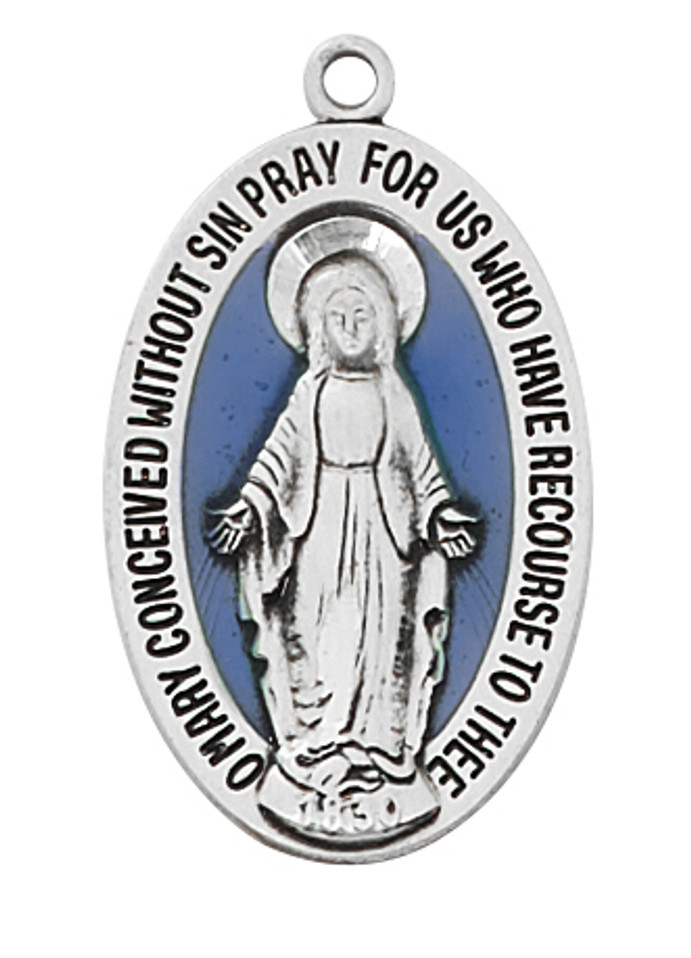 (L782) 20" CH SS MIRAC W/ BLUE EPOXY 