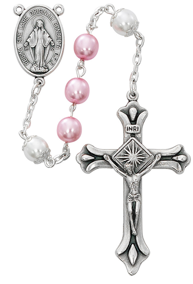 (P365X) 7MM PINK PEARL W/ CAPPED PEARL