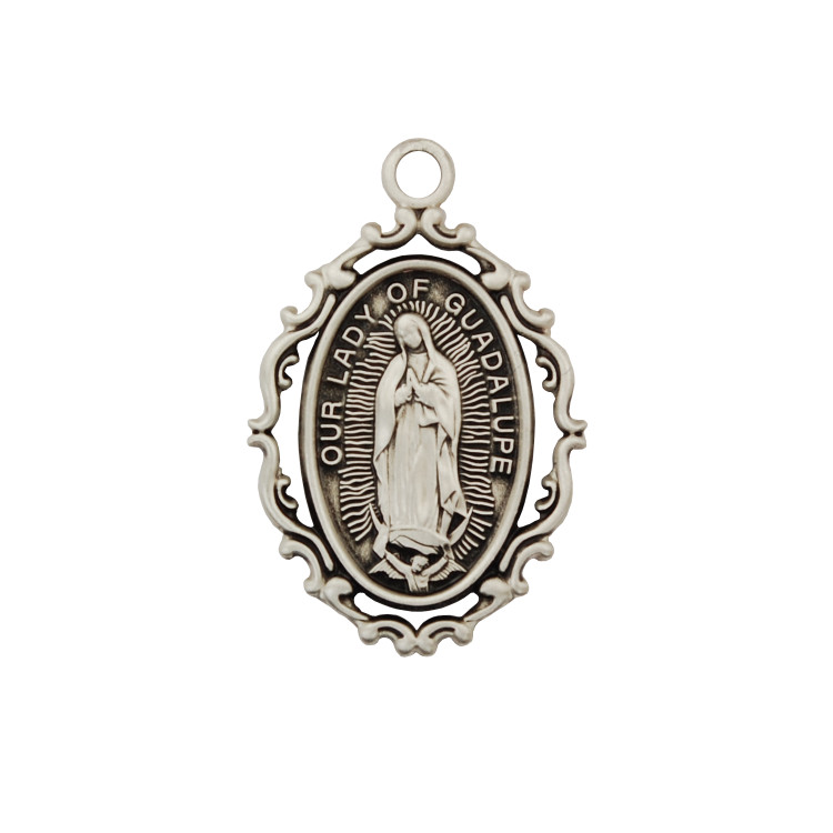 (D785) PEWTER GUADALUPE MEDAL