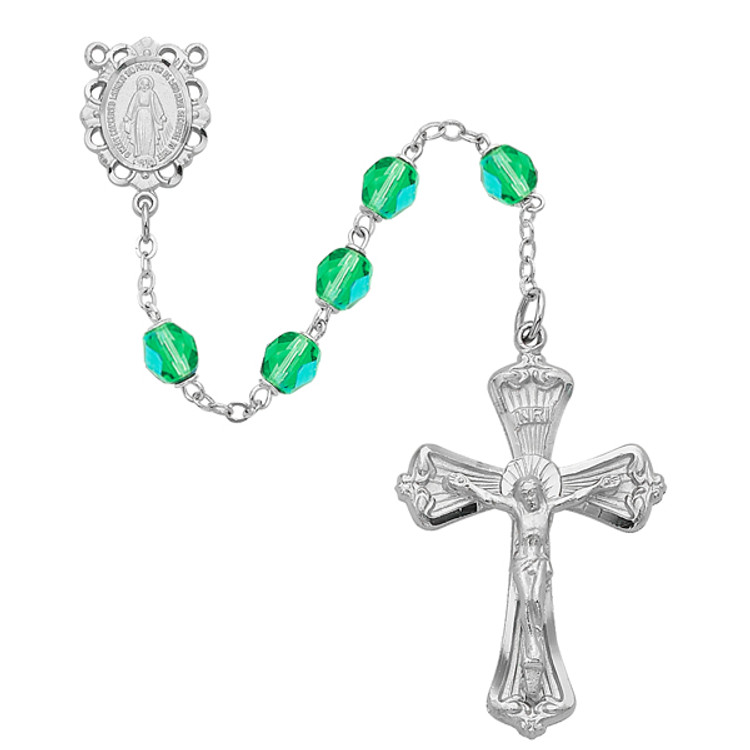 (880-PEKF) 6MM PERIDOT ROSARY