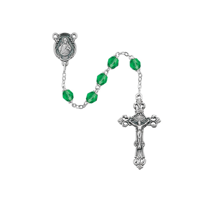 (875-PEG) 6MM PERIDOT/AUGUST ROSARY