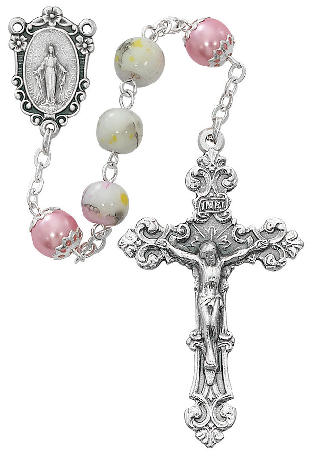 (P254F) 8MM MARBELINE ROSARY