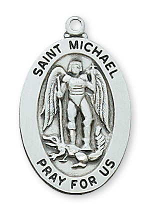 (L461MK24) 24" CH SS ST. MICHAEL 