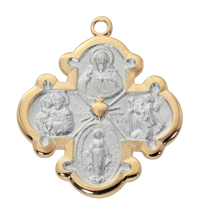 (J824) 18" CH SS TWO-TONE 4-WAY 