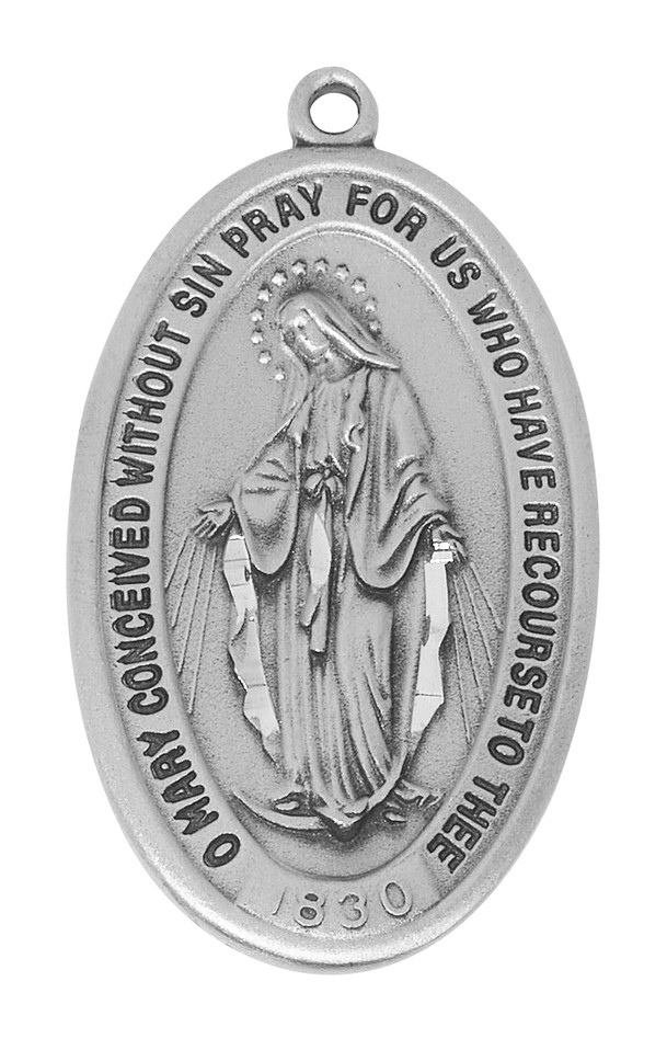 (D816) PEWTER O.L OF GRACE MEDAL