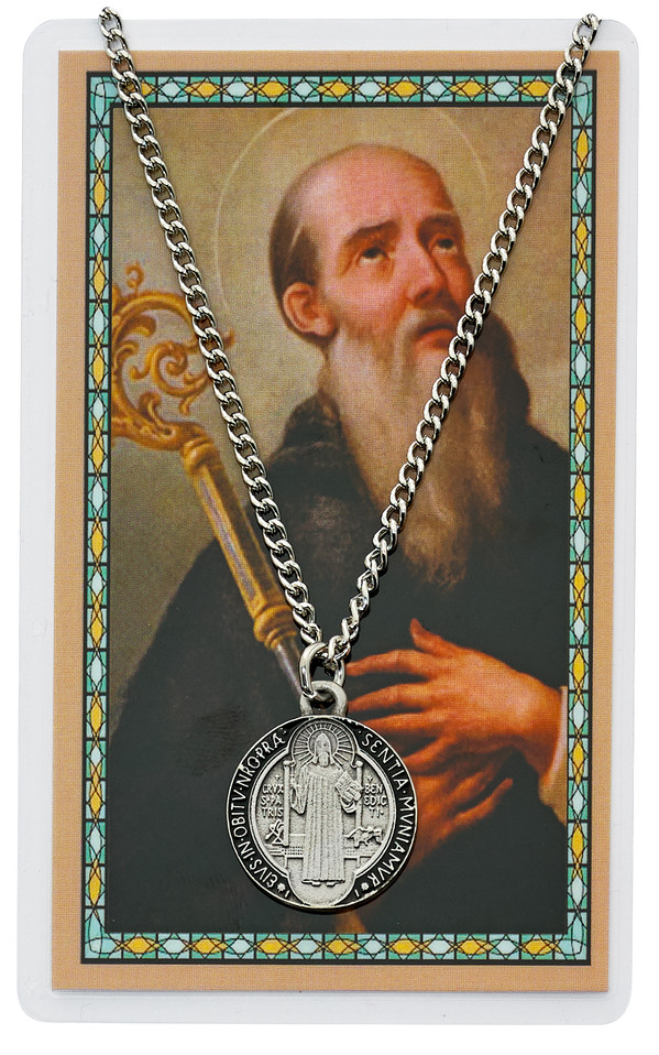 (PSD821) ST BENEDICT PRAYER CARD SET