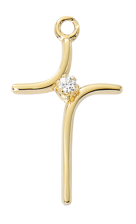 (J9234) 16-18" CH G/SS CURVED CROSS